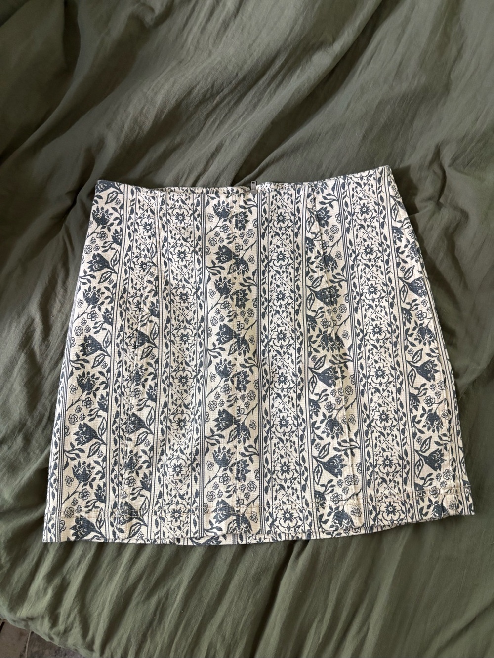 Free People Floral Mini Skirt